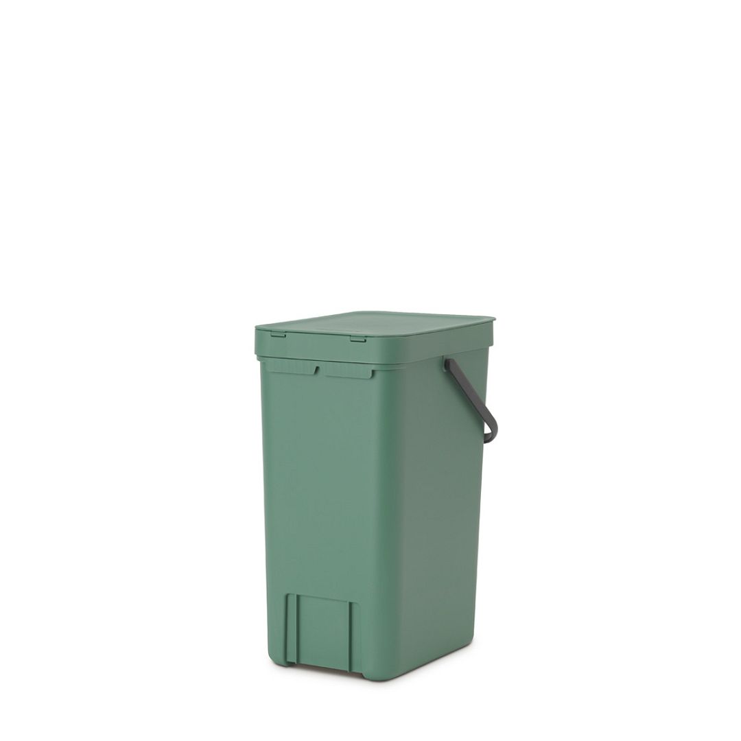 Sort & Go Waste Bin, 16L Fir Green 8710755129827 Brabantia 96dpi 1000x1000px 7 NR 21357