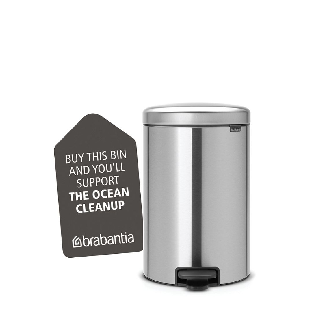 Pedal Bin newIcon, 20L Matt Steel Fingerprint Proof 8710755111907 Brabantia 1000x1000px 7 NR 9599