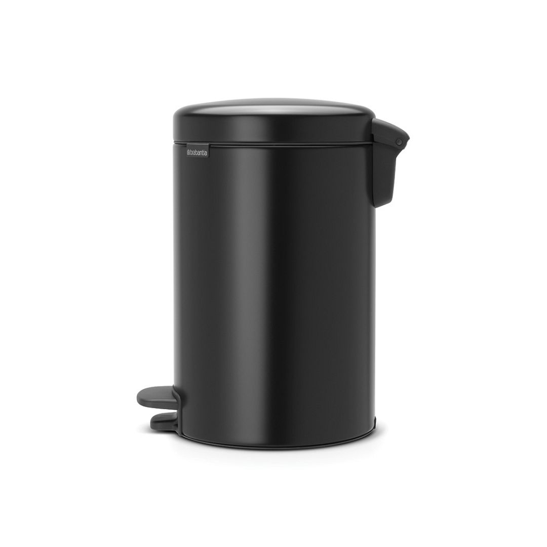 Pedal Bin newIcon, 12L Matt Black 8710755113741 Brabantia 1000x1000px 7 NR 7847