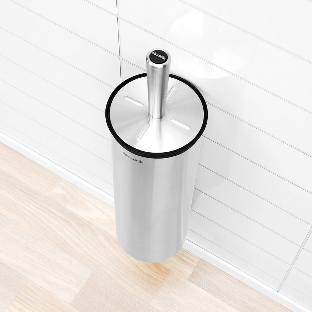 Toilet Brush and Holder, Profile Matt Steel 8710755427183 Brabantia 1000x1000px 7 NR 4856