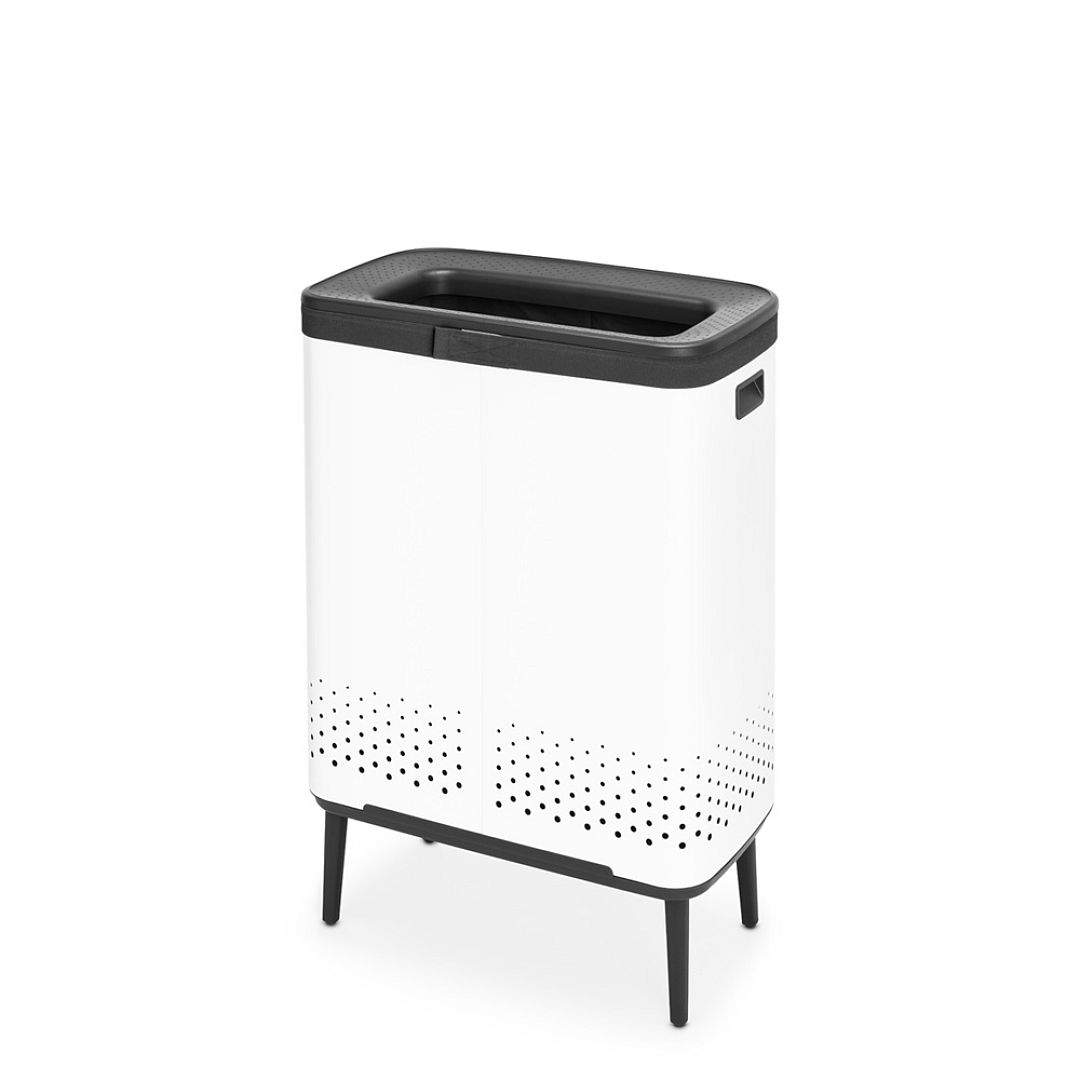 Bo Laundry Bin Hi, 2 x 45L, Plastic Lid White 8710755200540 Brabantia 96dpi 1000x1000px 7 NR 22105