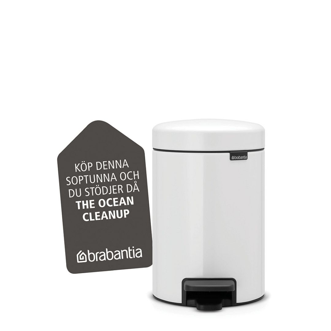 Pedal Bin newIcon, 3L White 8710755112126 Brabantia 1000x1000px 7 NR 9648