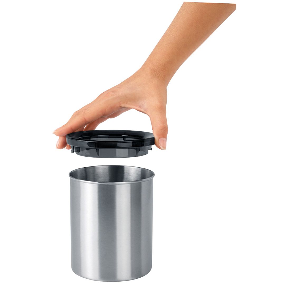 Waste Bin for Coffee Pods Matt Steel 8710755371424 Brabantia 1000x1000px 7 NR 3839