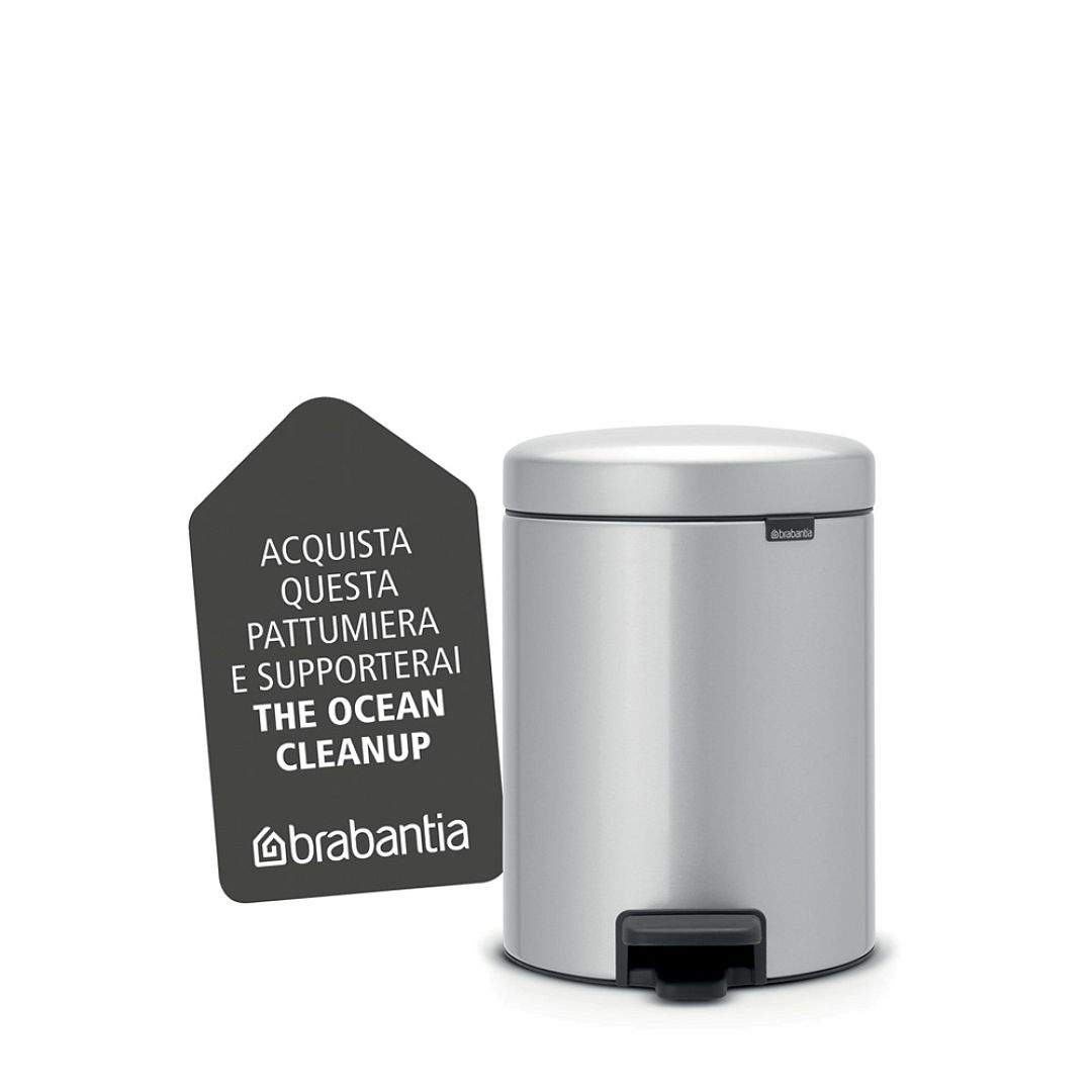 Pedal Bin newIcon, 5L Metallic Grey 8710755112904 Brabantia 1000x1000px 7 NR 9706