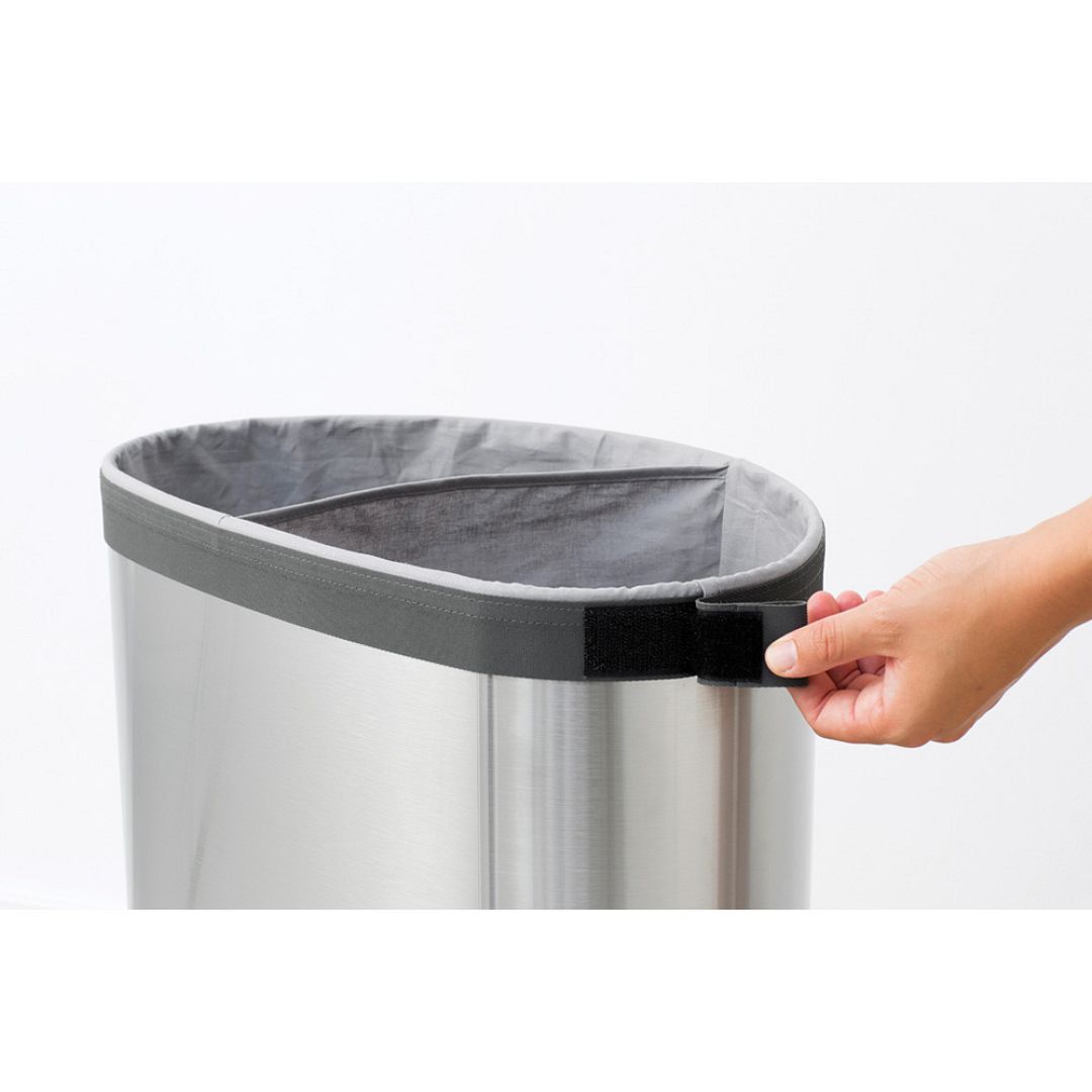 Laundry Bin, 55L, Selector Matt Steel 8710755105029 Brabantia 1000x1000px 7 NR 2255