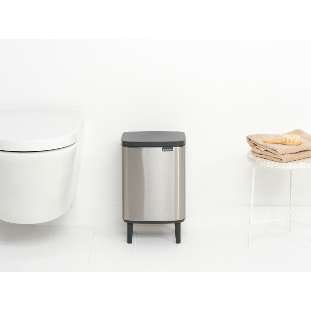 Bo Waste Bin Hi, 7L Matt Steel Fingerprint Proof 8710755227189 Brabantia 96dpi 1000x1000px 7 NR 30446