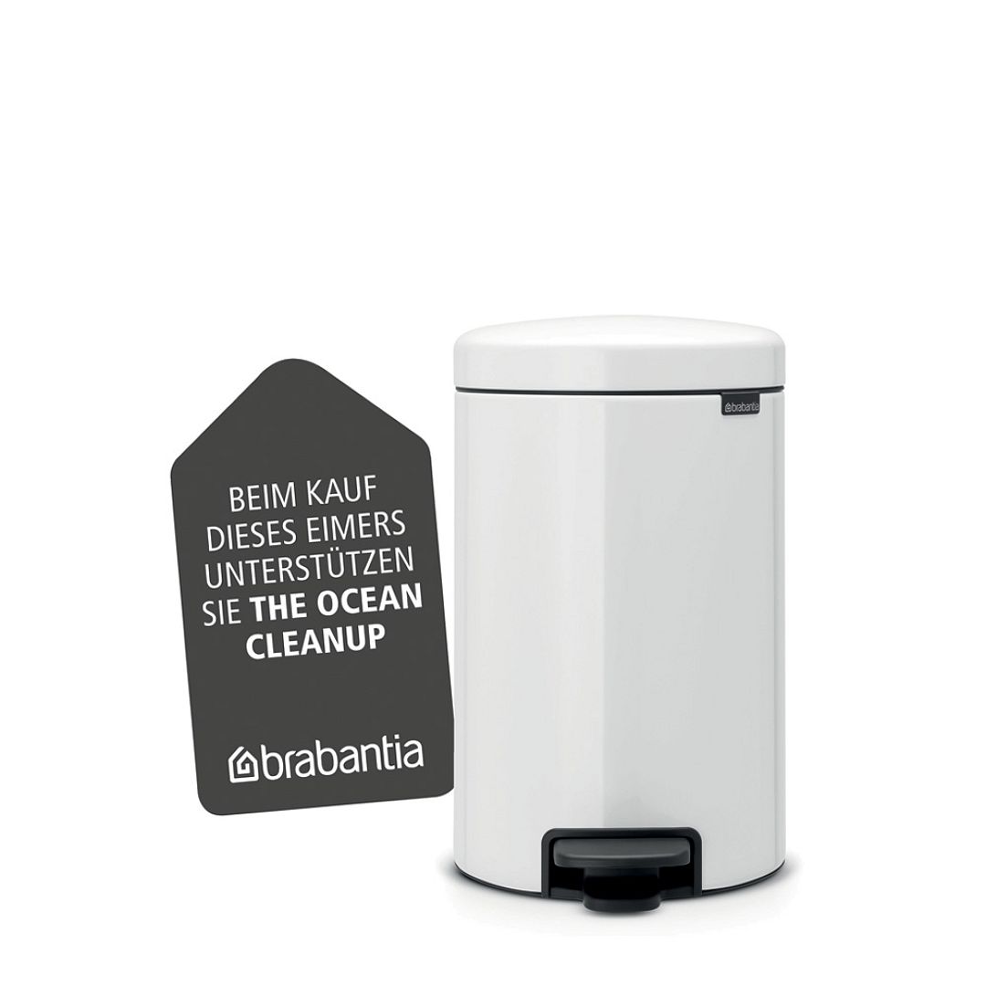 Pedal Bin newIcon, 12L White 8710755113864 Brabantia 1000x1000px 7 NR 9859