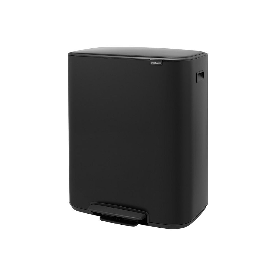 Bo Pedal Bin, 2 x 30L Matt Black 8710755211508 Brabantia 96dpi 1000x1000px 7 NR 17014