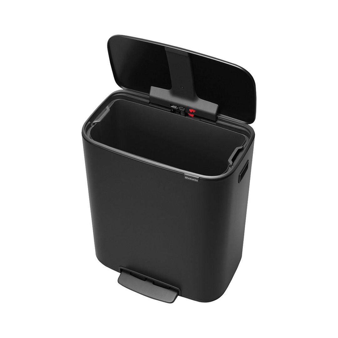 Bo Pedal Bin, 60L Matt Black 8710755211362 Brabantia 96dpi 1000x1000px 7 NR 16980