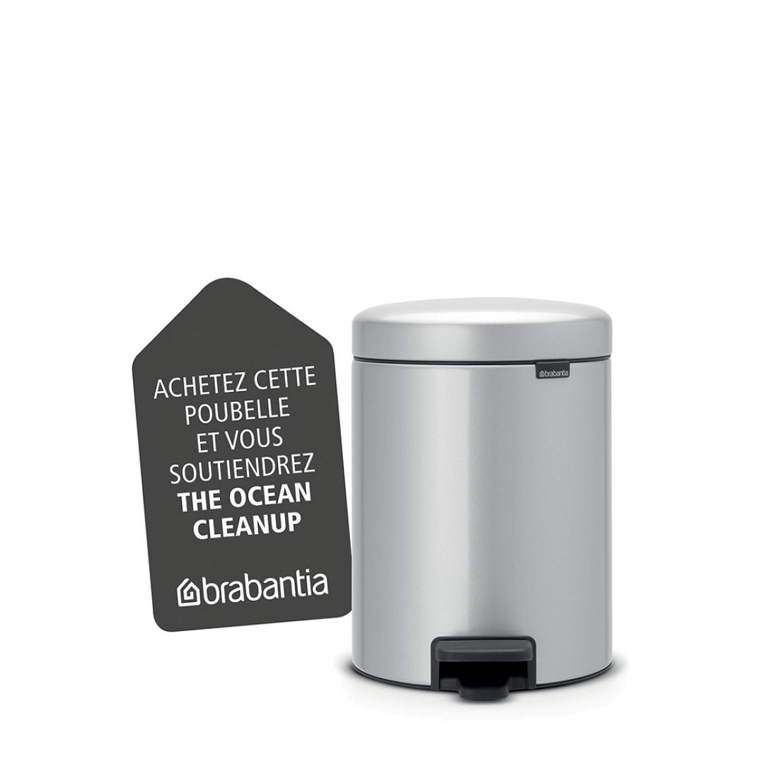 Pedal Bin newIcon, 5L Metallic Grey 8710755112904 Brabantia 1000x1000px 7 NR 9705