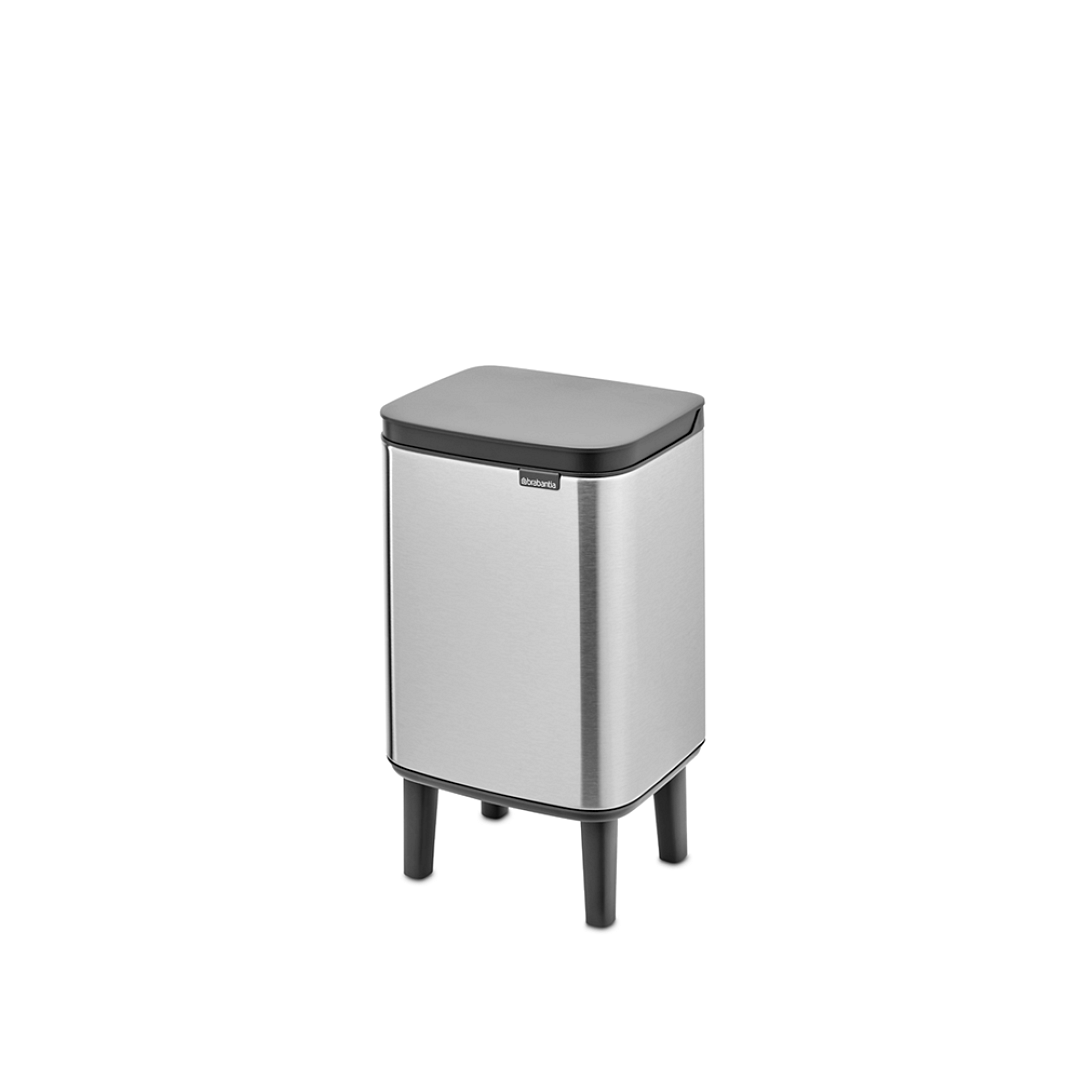 Bo Waste Bin Hi, 4L Matt Steel Fingerprint Proof 8710755227103 Brabantia 96dpi 1000x1000px 7 NR 30226