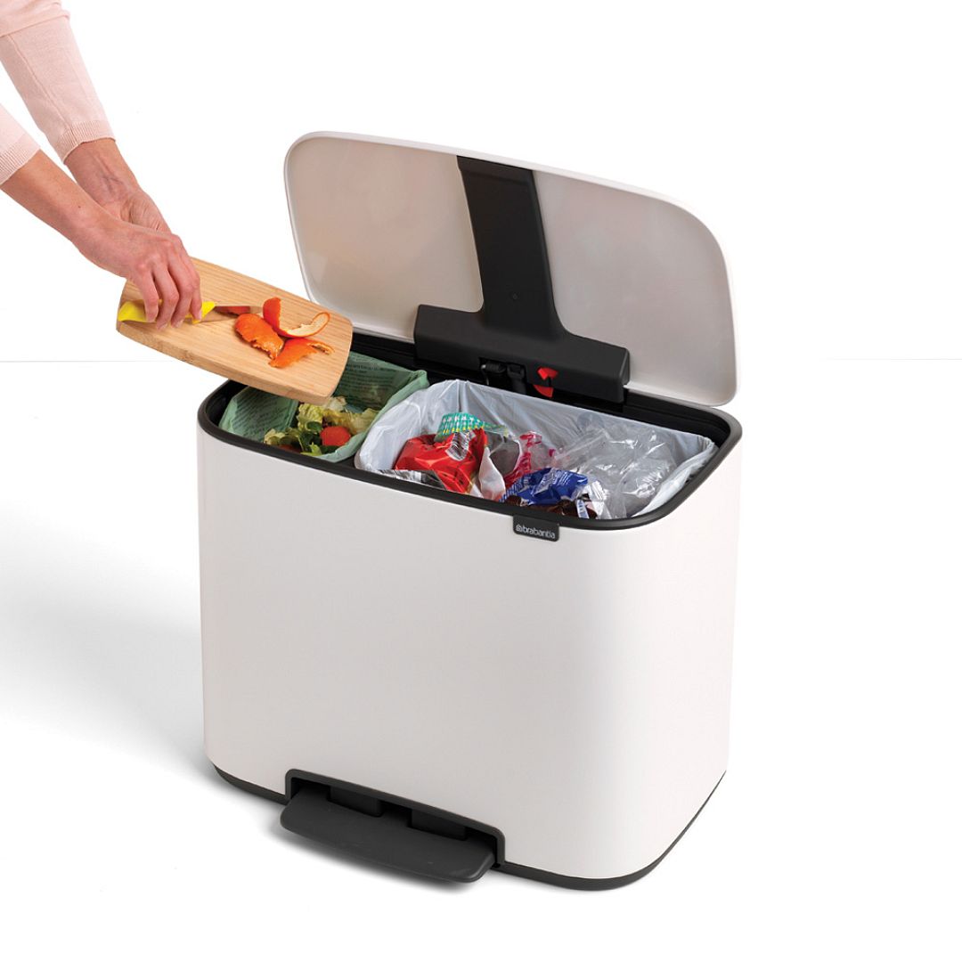 Bo Pedal Bin, 11 + 23L White 8710755121142 Brabantia 1000x1000px 7 NR 12937 kopie