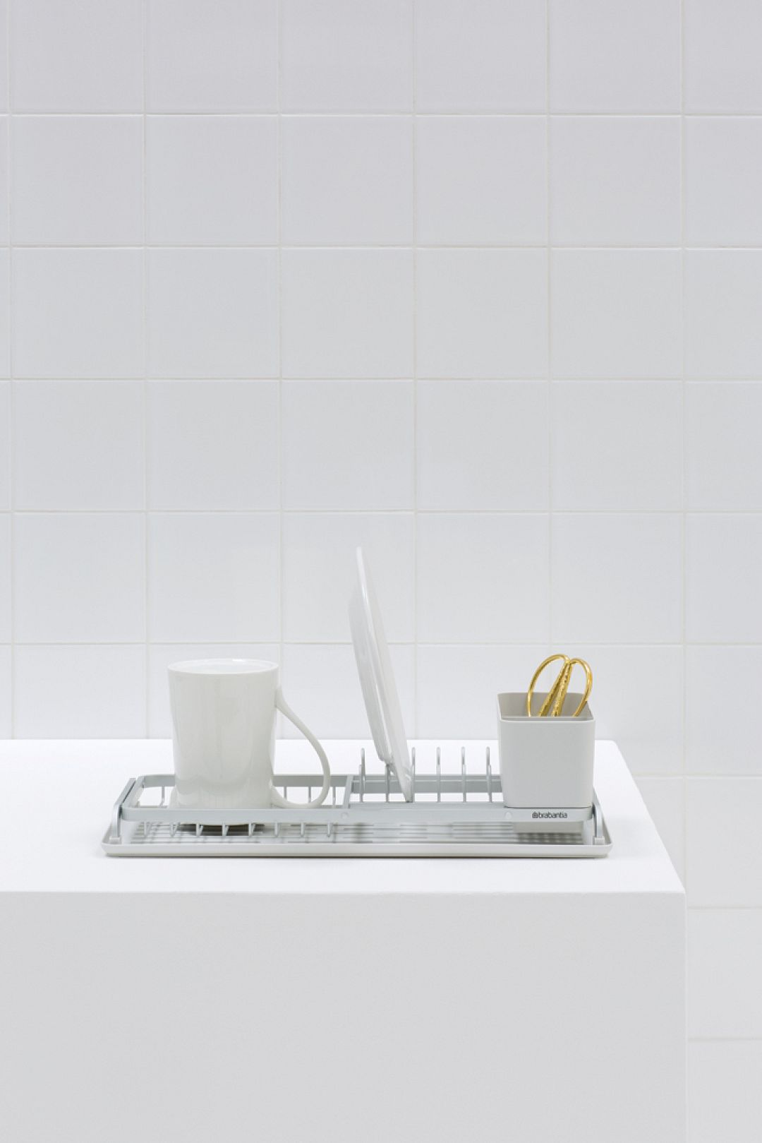 Compact Dish Drying Rack Light Grey 8710755117282 Brabantia 683x1024px E NR 12484