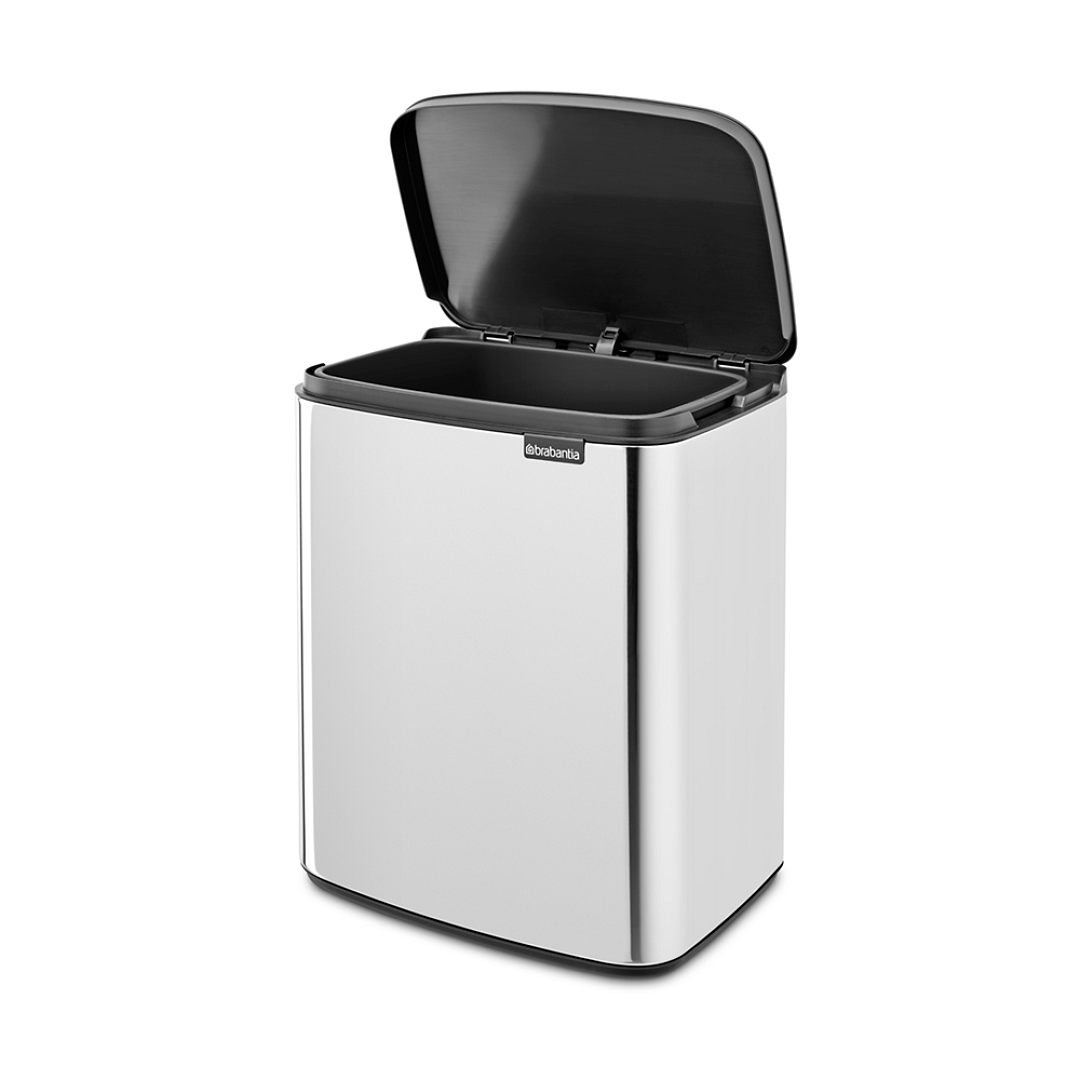 Bo Waste Bin, 12L Brilliant Steel 8710755230400 Brabantia 96dpi 1000x1000px 7 NR 30193