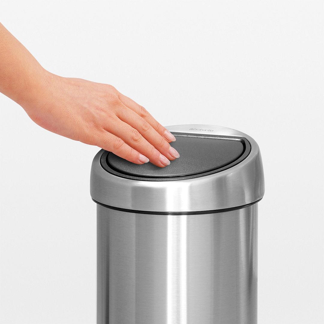 Touch Bin, 3L Matt Steel Fingerprint Proof 8710755378645 Brabantia 1000x1000px 7 NR 3855