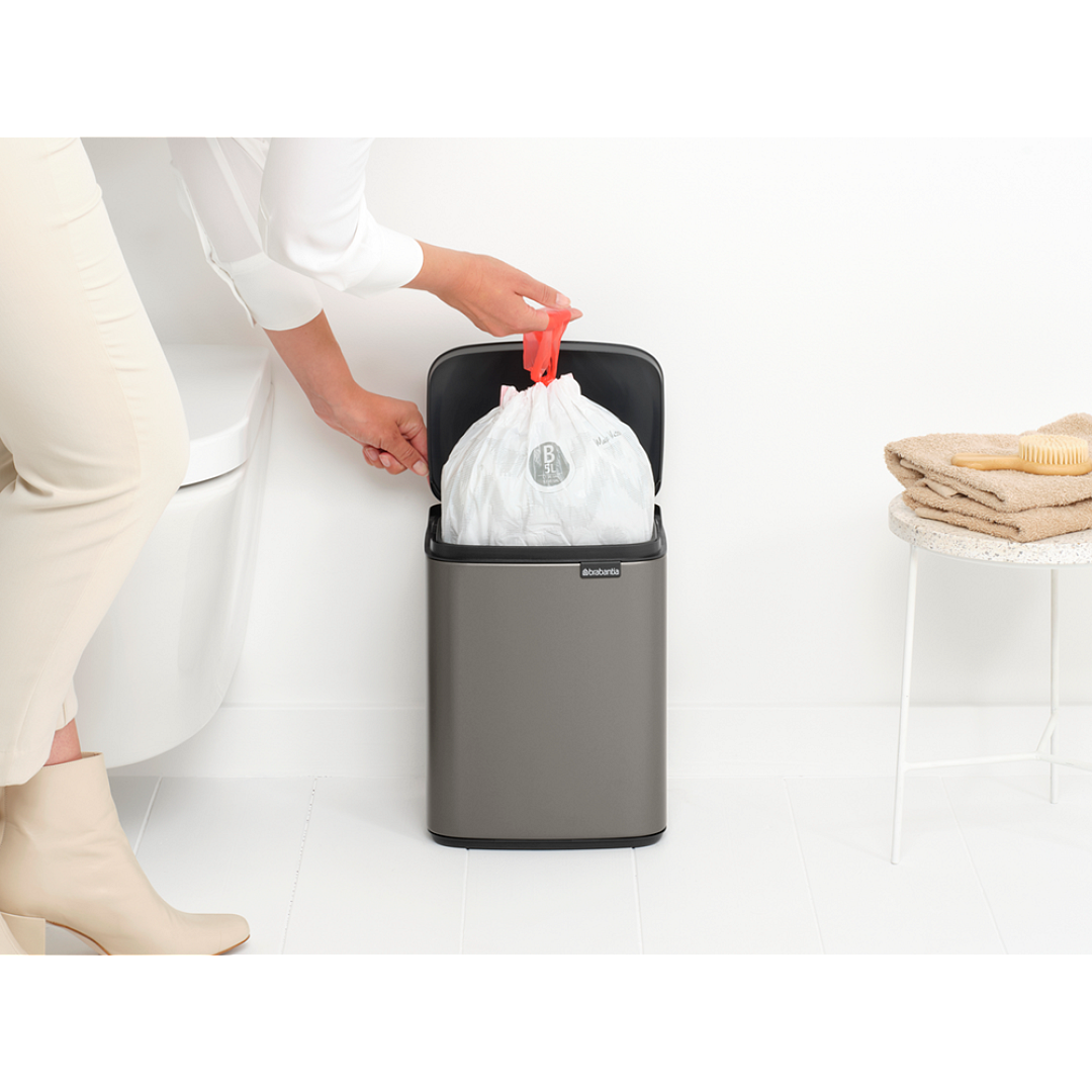 Bo Waste Bin, 7L Platinum 8710755222924 Brabantia 96dpi 1000x1000px 7 NR 30343