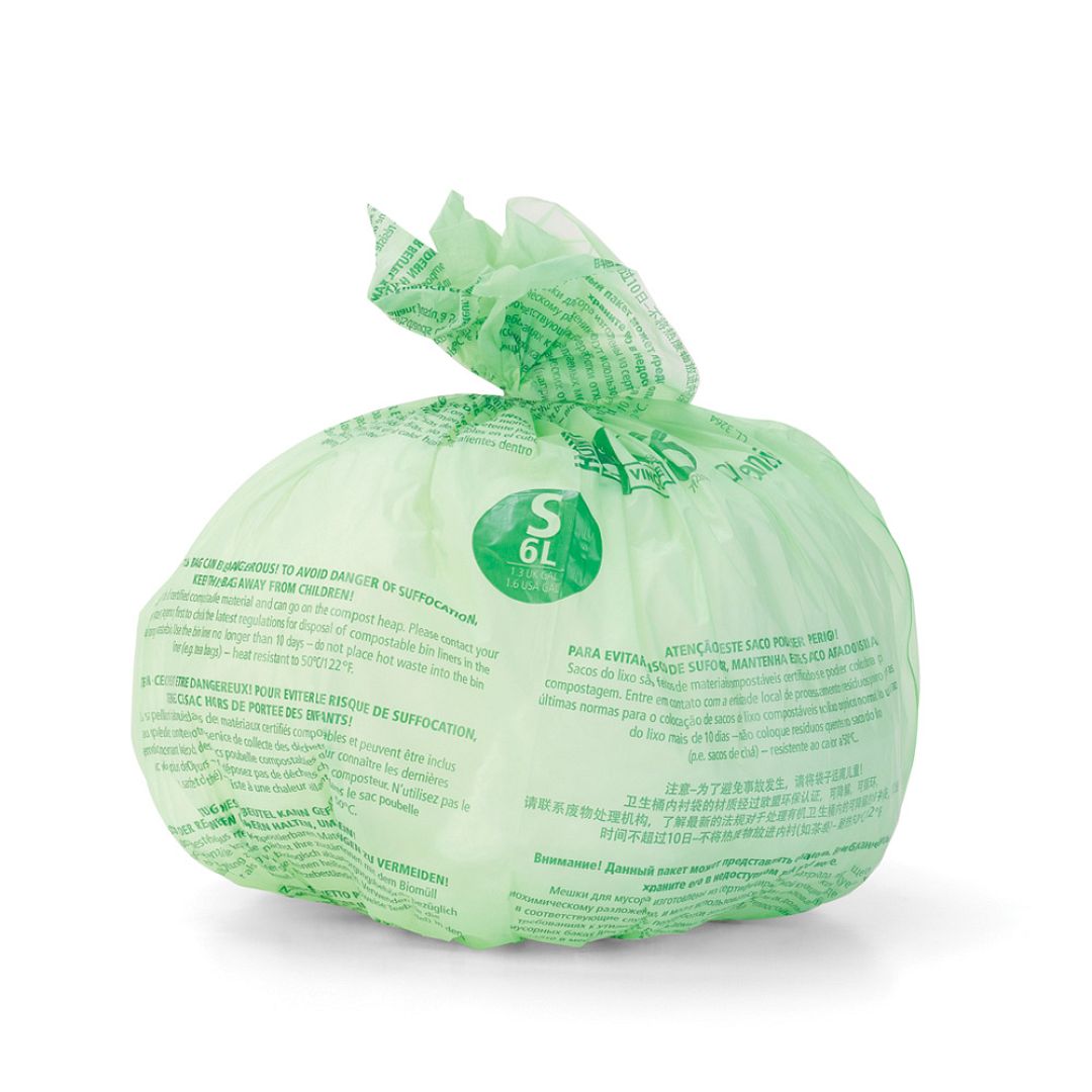 PerfectFit Bags, Code S, Comp. 6L, 10pcs Green 8710755419683 Brabantia 1000x1000px 7 NR 8061