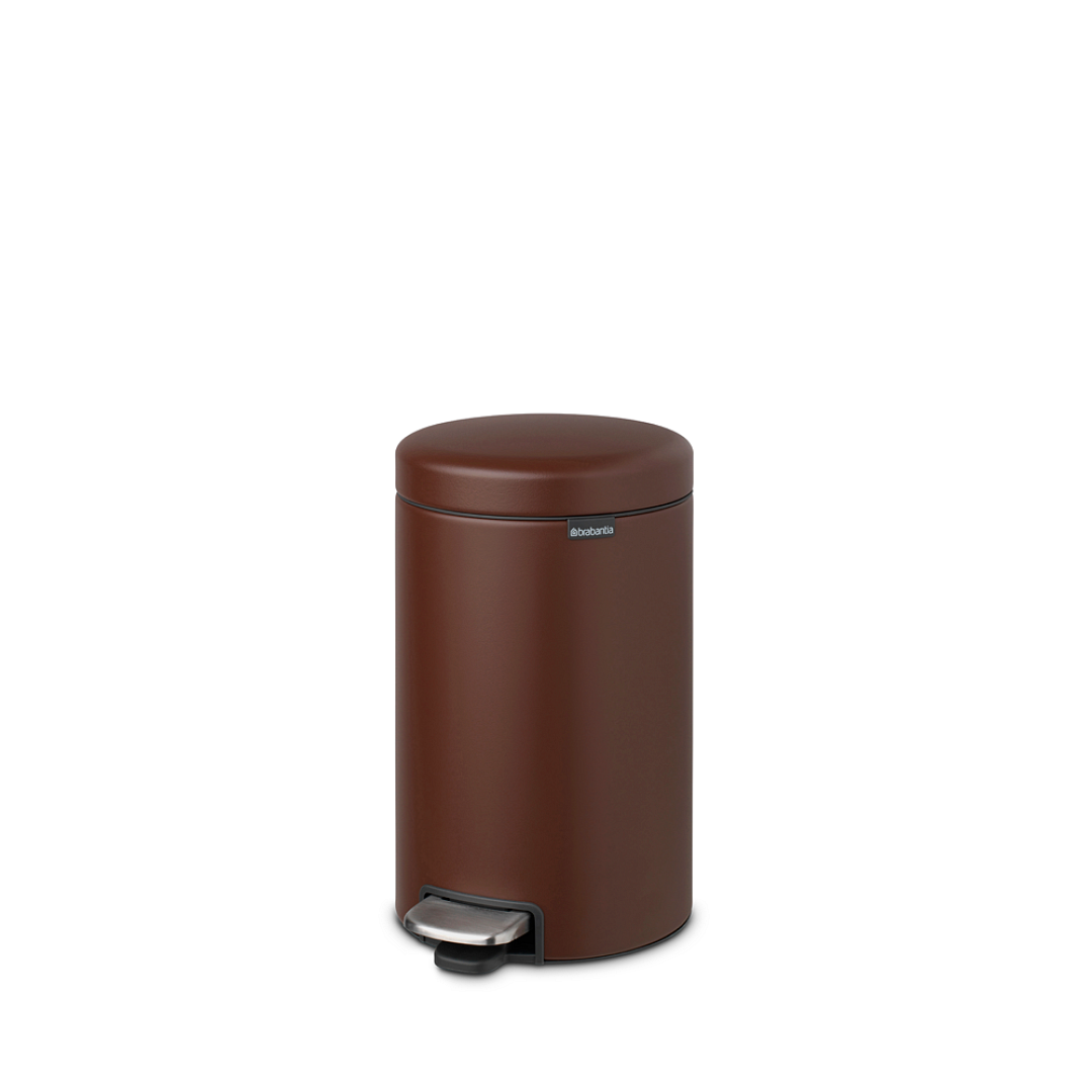 NewIcon Pedal Bin, 12L Mineral Cosy Brown 8710755208560 Brabantia 96dpi 1000x1000px 7 NR 26493