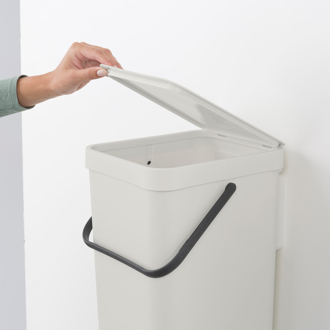 Sort & Go Waste Bin, 16L Light Grey 8710755213465 Brabantia 96dpi 1000x1000px 7 NR 25827