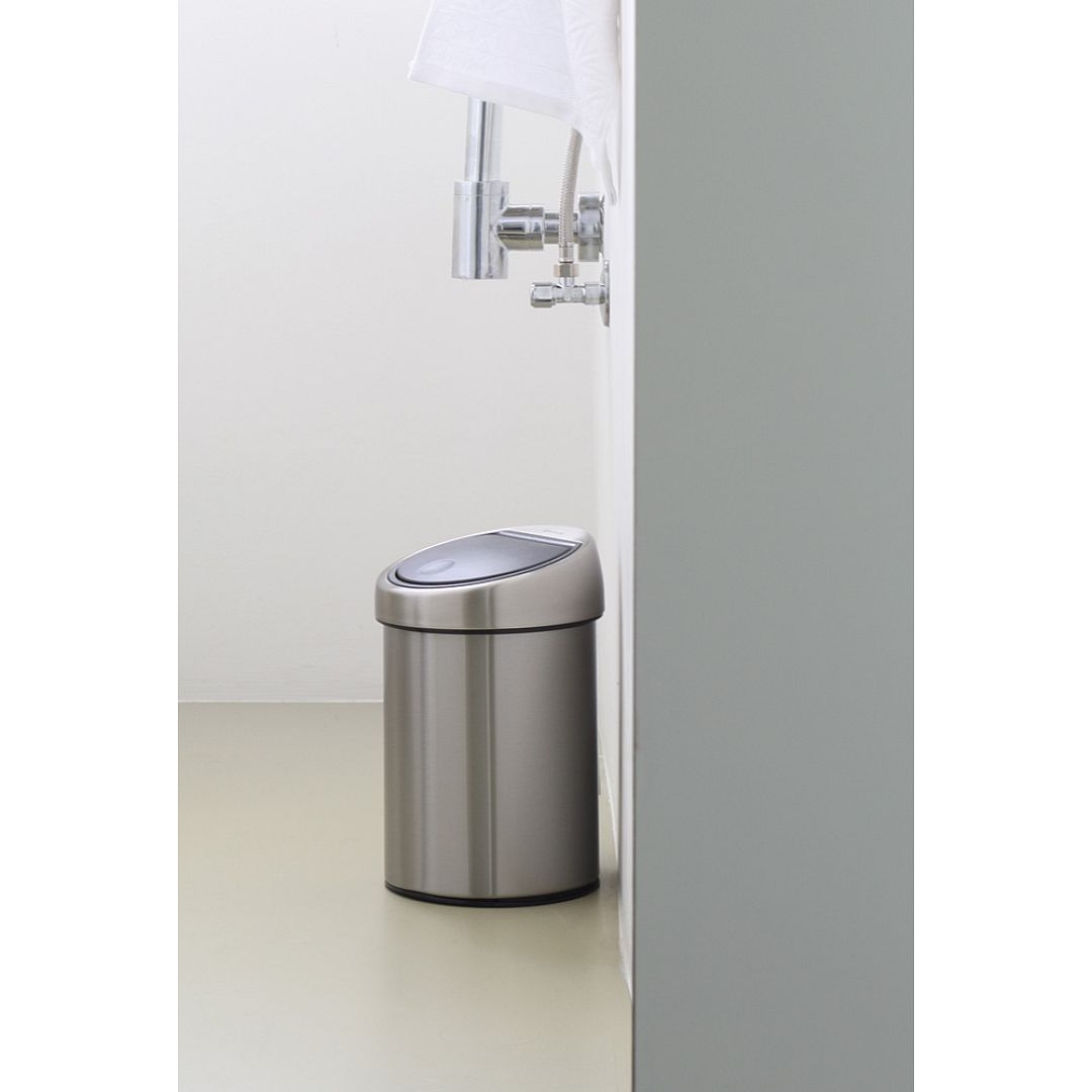 Touch Bin, 3L Matt Steel 8710755363986 Brabantia 1000x1000px 7 NR 10151