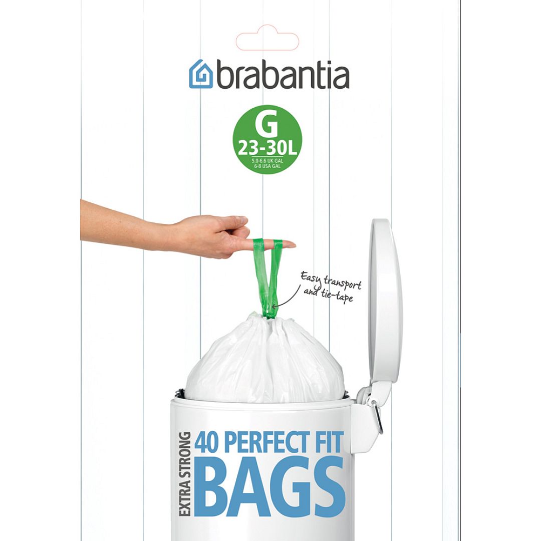 PerfectFit Bags,Dispenser, 23 30L, 40pcs White 8710755375668 Brabantia 1000x1000px 7 NR 3181