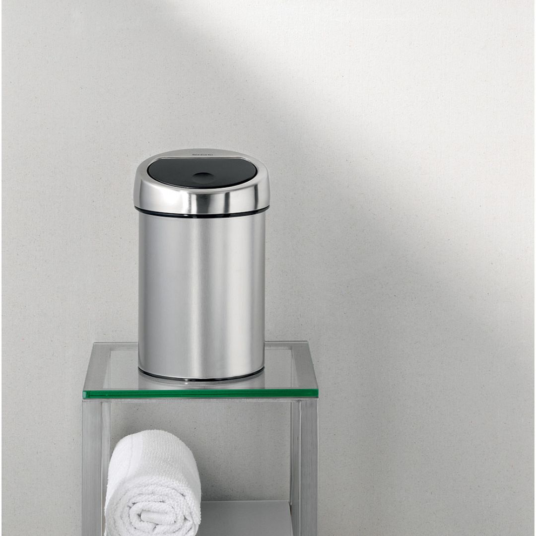 Touch Bin, 3L Matt Steel Fingerprint Proof 8710755378645 Brabantia 1000x1000px 7 NR 6849