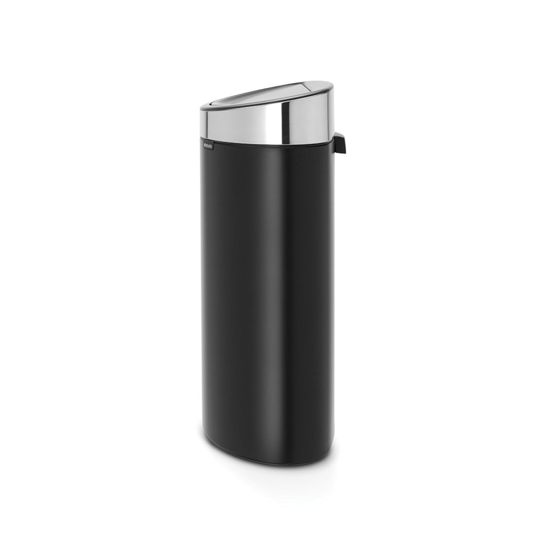 Touch Bin New, 40L Matt Black 8710755114847 Brabantia 96dpi 1000x1000px 7 NR 13325