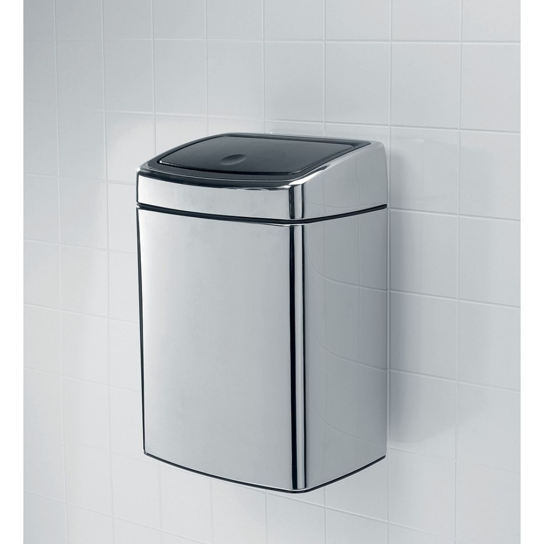 Touch Bin, 10L Brilliant Steel 8710755477201 Brabantia 1000x1000px 7 NR 5355