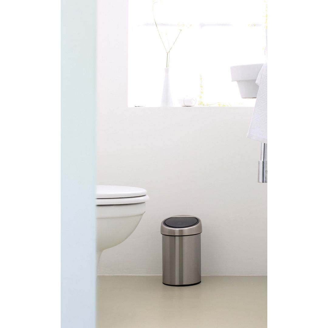 Touch Bin, 3L Matt Steel 8710755363986 Brabantia 1000x1000px 7 NR 10157