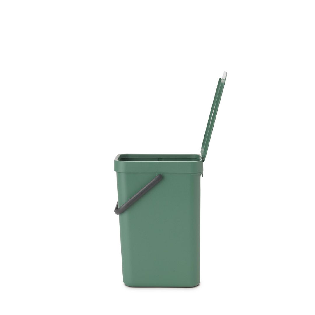 Sort & Go Waste Bin, 12L Fir Green 8710755129803 Brabantia 96dpi 1000x1000px 7 NR 21345