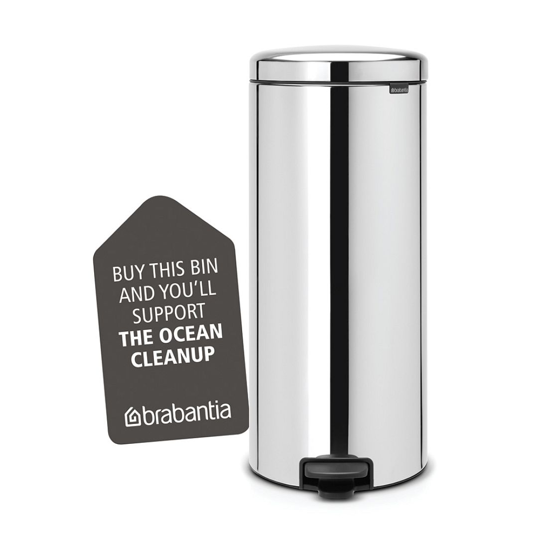 Pedal Bin newIcon, 30L Brilliant Steel 8710755114366 Brabantia 1000x1000px 7 NR 9976