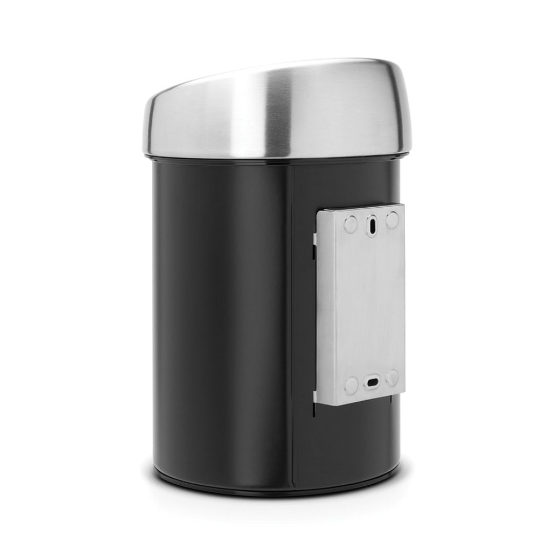 Touch Bin, 3L Matt Black 8710755364440 Brabantia 1000x1000px 7 NR 2058