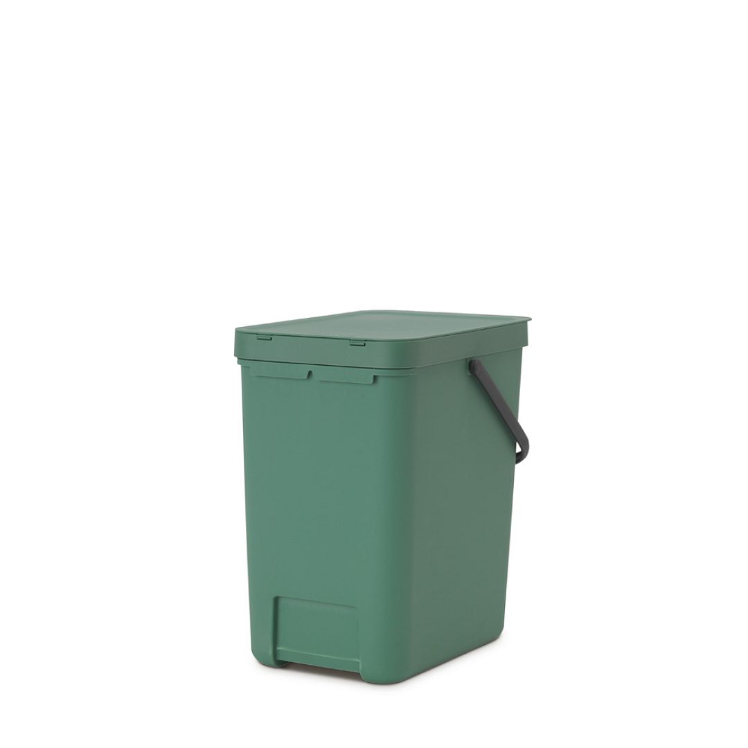 Sort & Go Waste Bin, 25L Fir Green 8710755129964 Brabantia 96dpi 1000x1000px 7 NR 21446