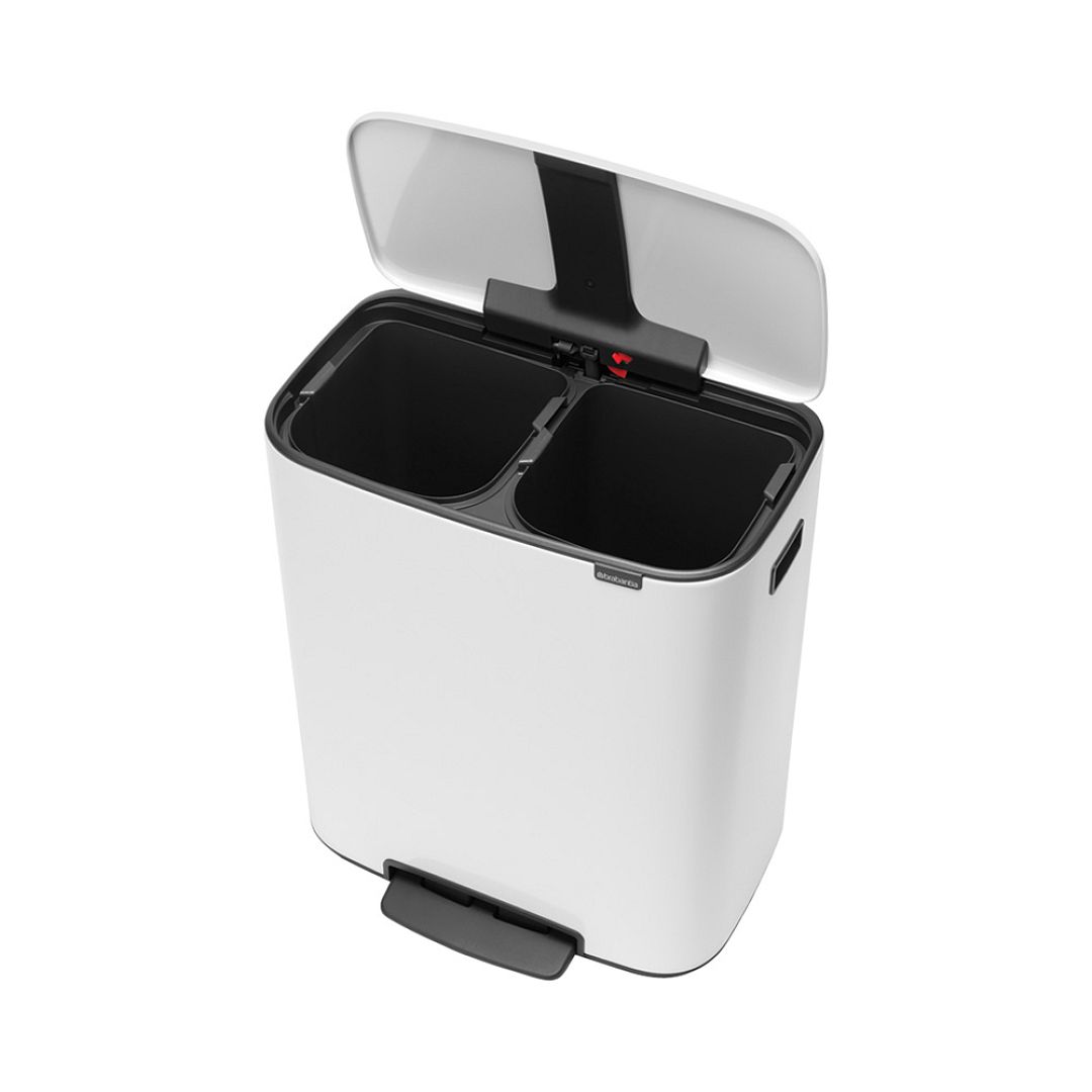 Bo Pedal Bin, 2 x 30L White 8710755211447 Brabantia 96dpi 1000x1000px 7 NR 17000