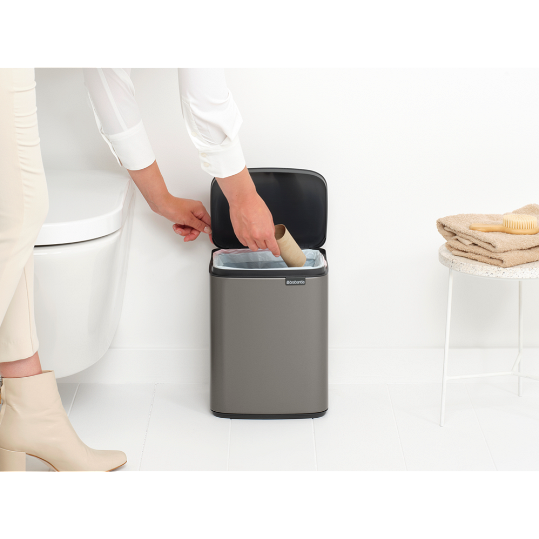 Bo Waste Bin, 7L Platinum 8710755222924 Brabantia 96dpi 1000x1000px 7 NR 30339