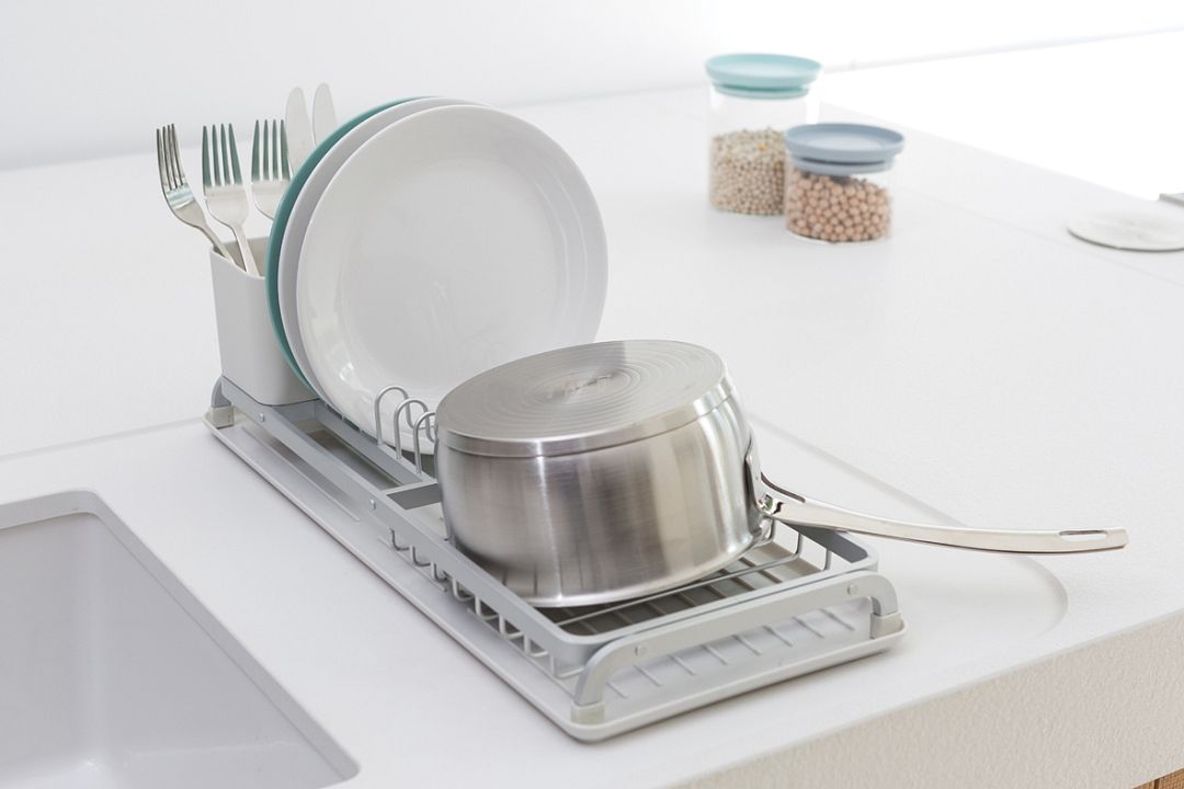 Compact Dish Drying Rack Light Grey 8710755117282 Brabantia 1181x787px E NR 12608