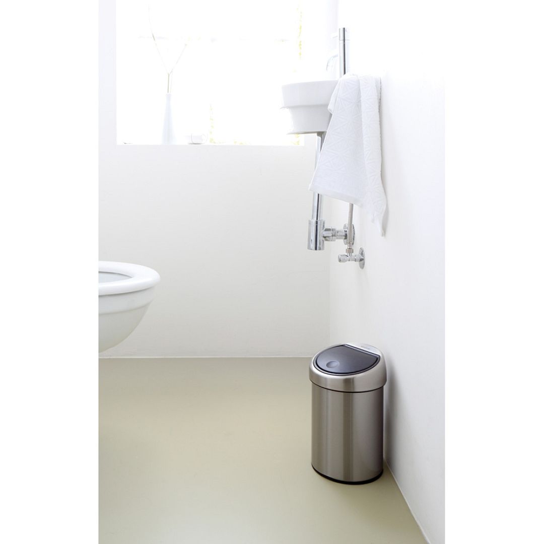 Touch Bin, 3L Matt Steel Fingerprint Proof 8710755378645 Brabantia 1000x1000px 7 NR 3231