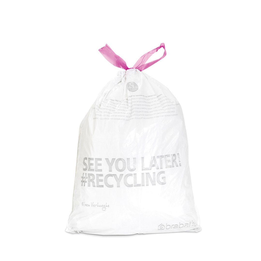 PerfectFit bags, Code C, 10 12L, 20 pcs White 8710755245343 Brabantia 1000x1000px 7 NR 7587