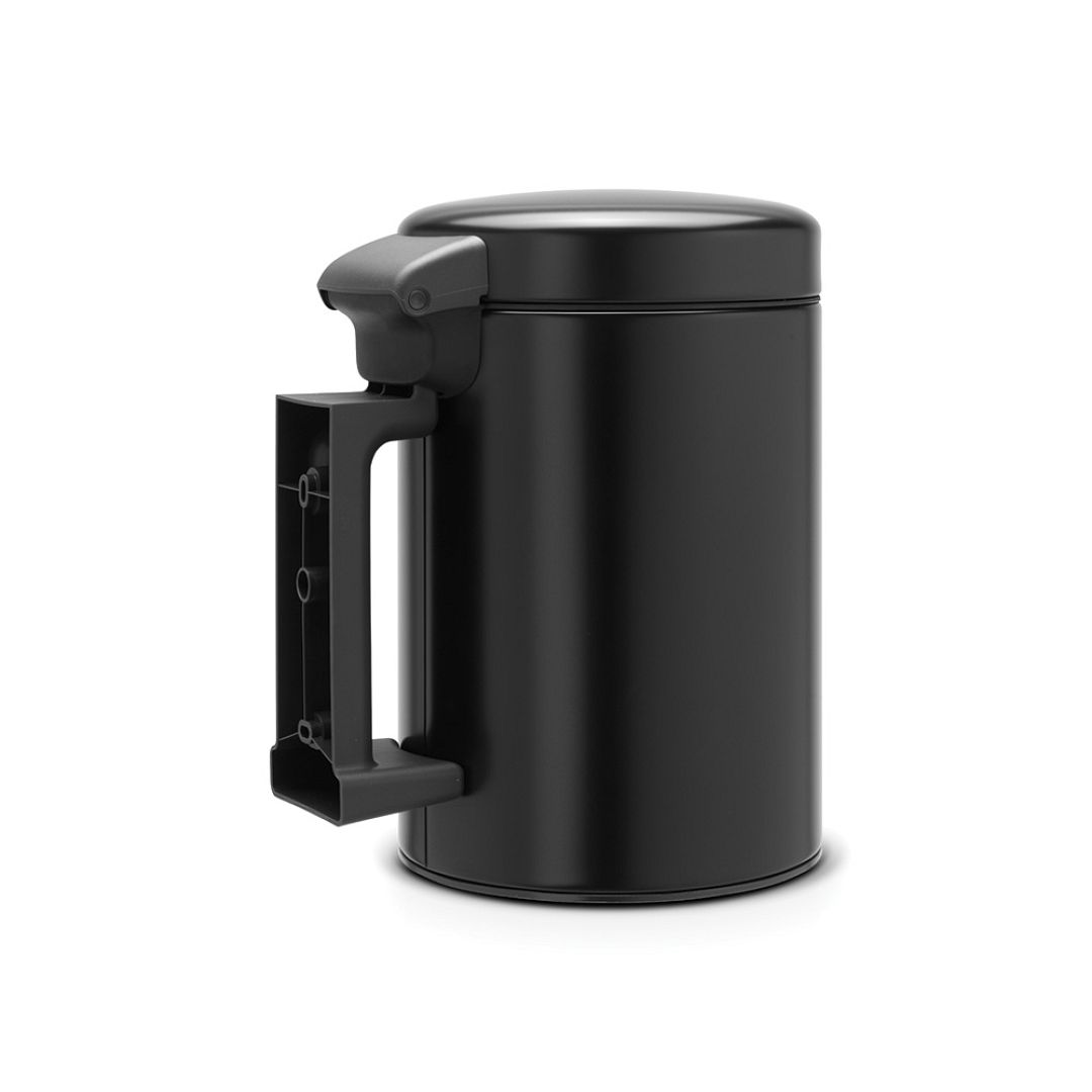 Wall mounted bin newIcon, 3L Matt Black 8710755116247 Brabantia 1000x1000px 7 NR 8279