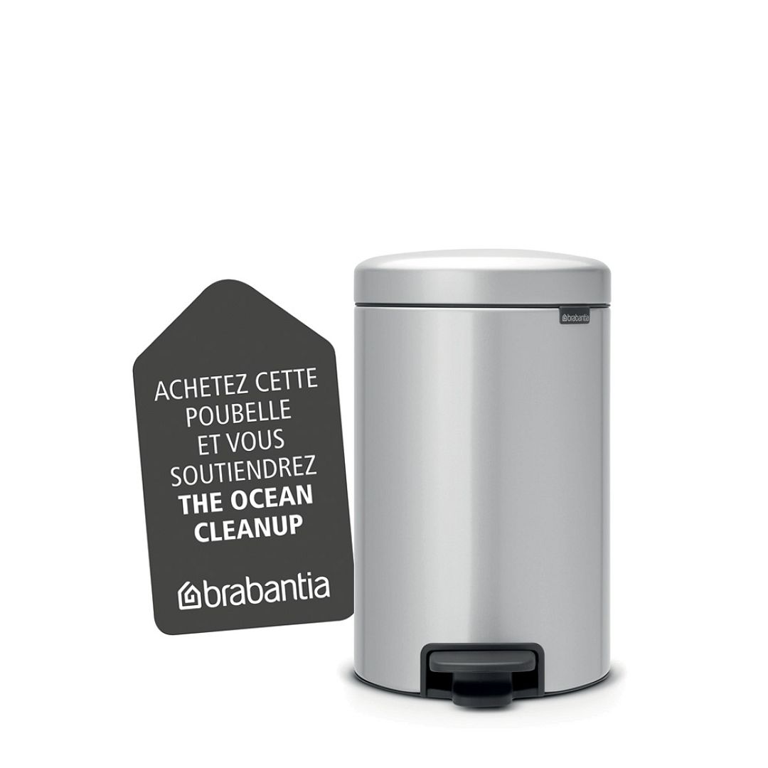 Pedal Bin newIcon, 12L Metallic Grey 8710755113680 Brabantia 1000x1000px 7 NR 9831