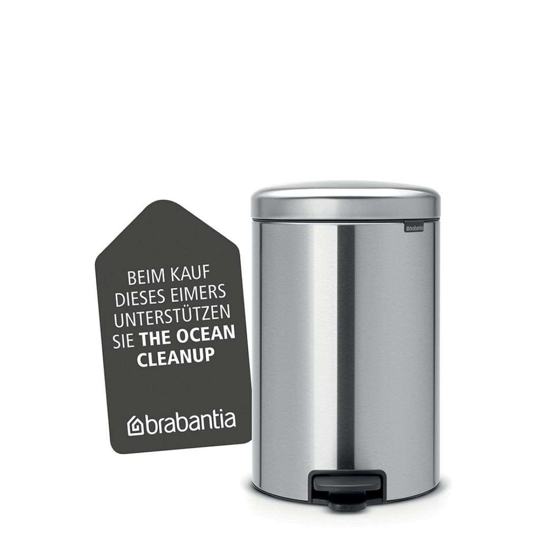 Pedal Bin newIcon, 20L Matt Steel Fingerprint Proof 8710755111907 Brabantia 1000x1000px 7 NR 9593