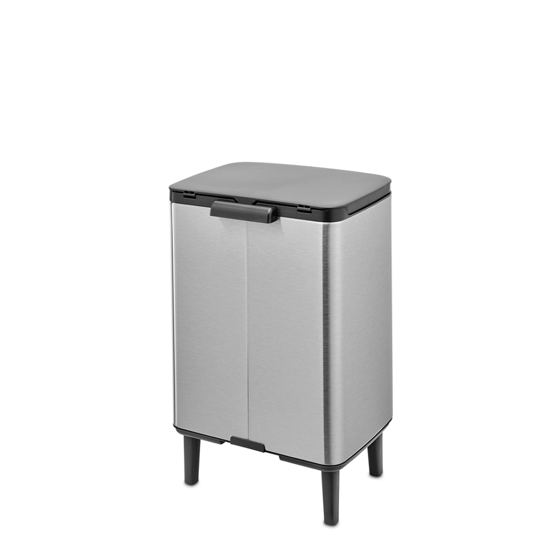 Bo Waste Bin Hi, 12L Matt Steel Fingerprint Proof 8710755227264 Brabantia 96dpi 1000x1000px 7 NR 30268