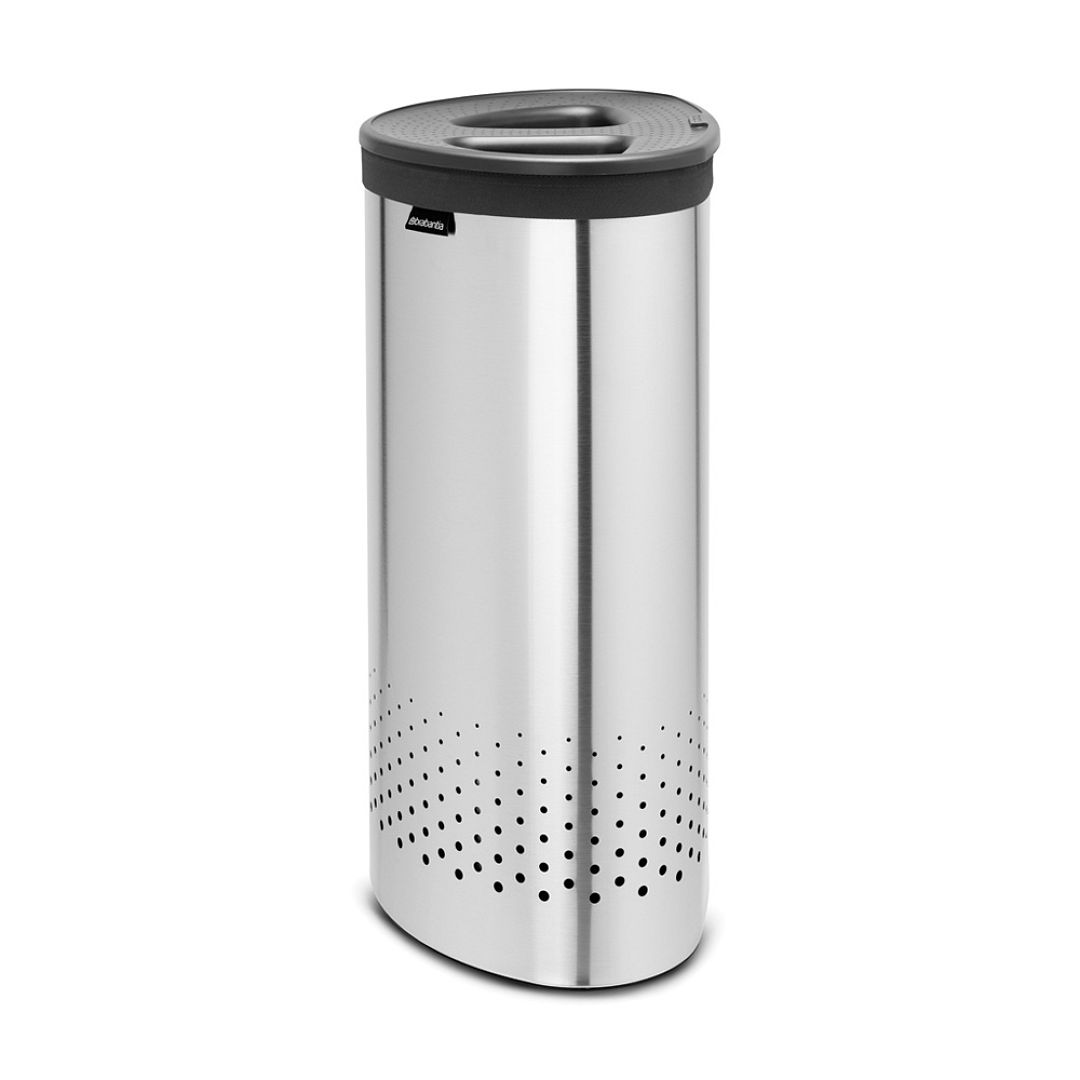 Laundry Bin, 55L, Selector Matt Steel 8710755105029 Brabantia 1000x1000px 7 NR 969