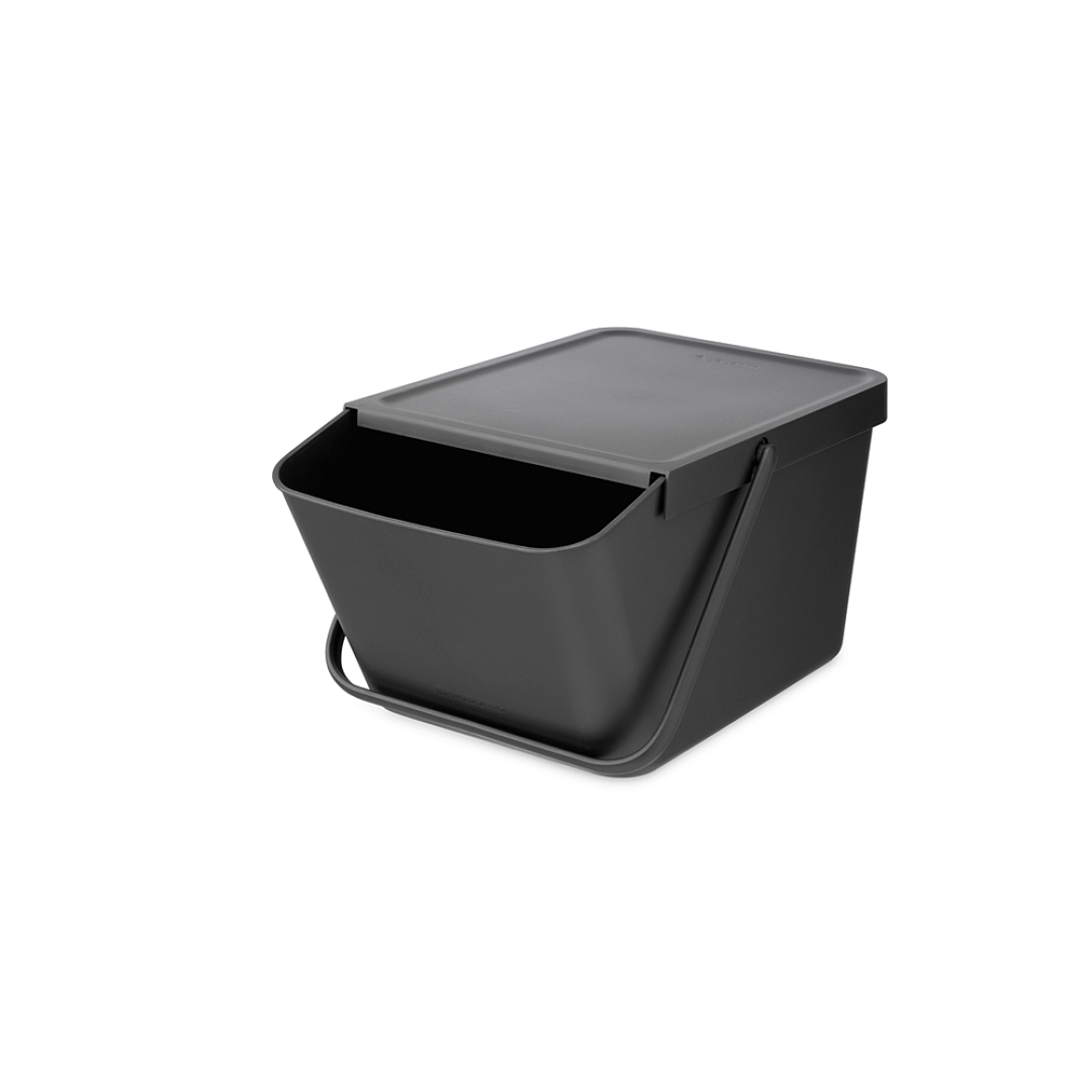 Sort & Go Stackable Bin Grey 8710755277726 Brabantia 96dpi 1000x1000px 7 NR 28607