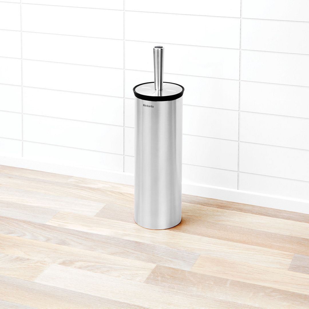 Toilet Brush and Holder, Profile Matt Steel 8710755427183 Brabantia 1000x1000px 7 NR 4857