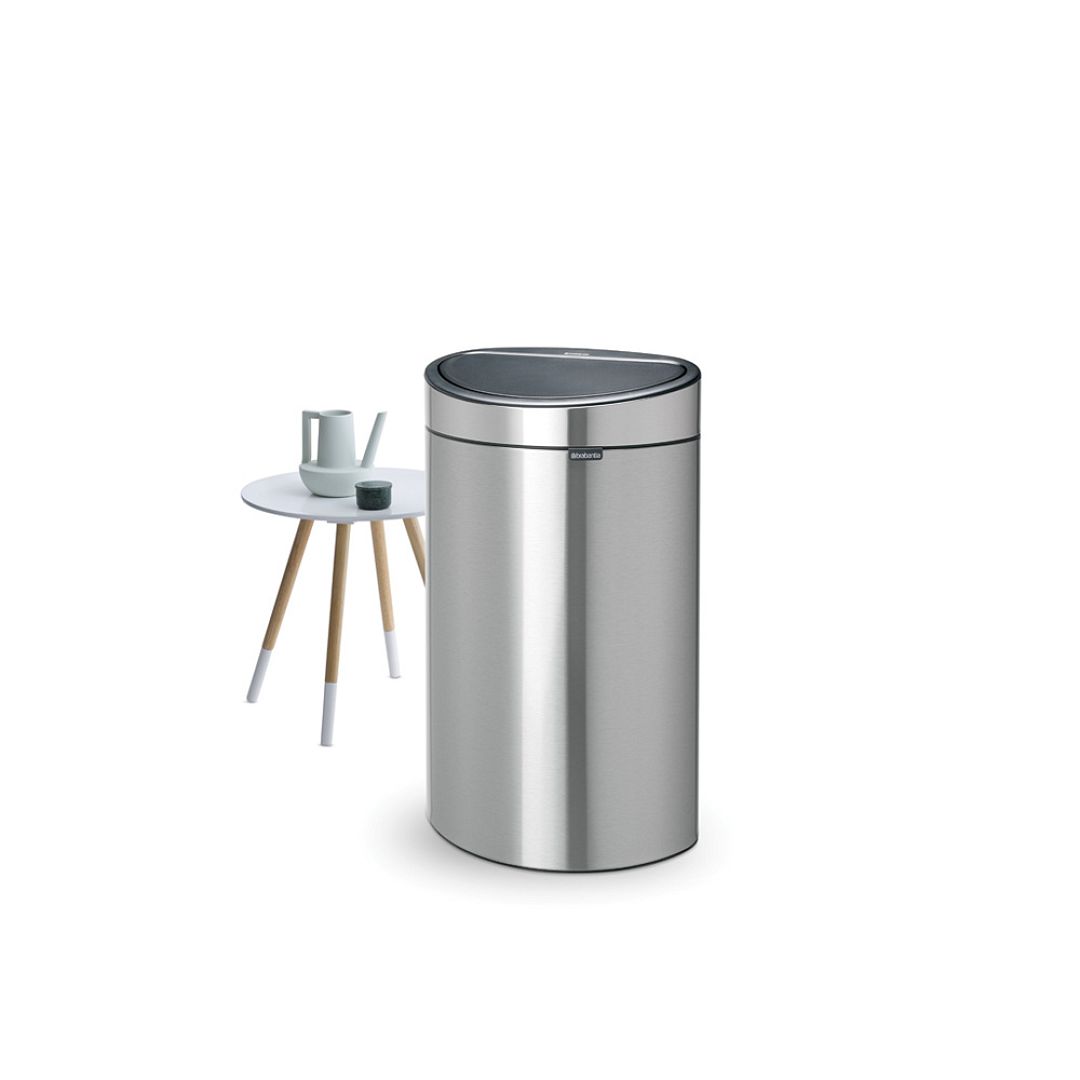 Touch Bin New, 40L Matt Steel 8710755114823 Brabantia 96dpi 1000x1000px 7 NR 13318