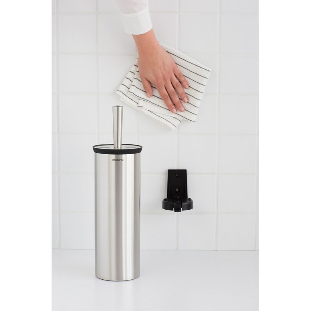 Toilet Brush and Holder, Profile Matt Steel 8710755427183 Brabantia 1000x1000px 7 NR 4862