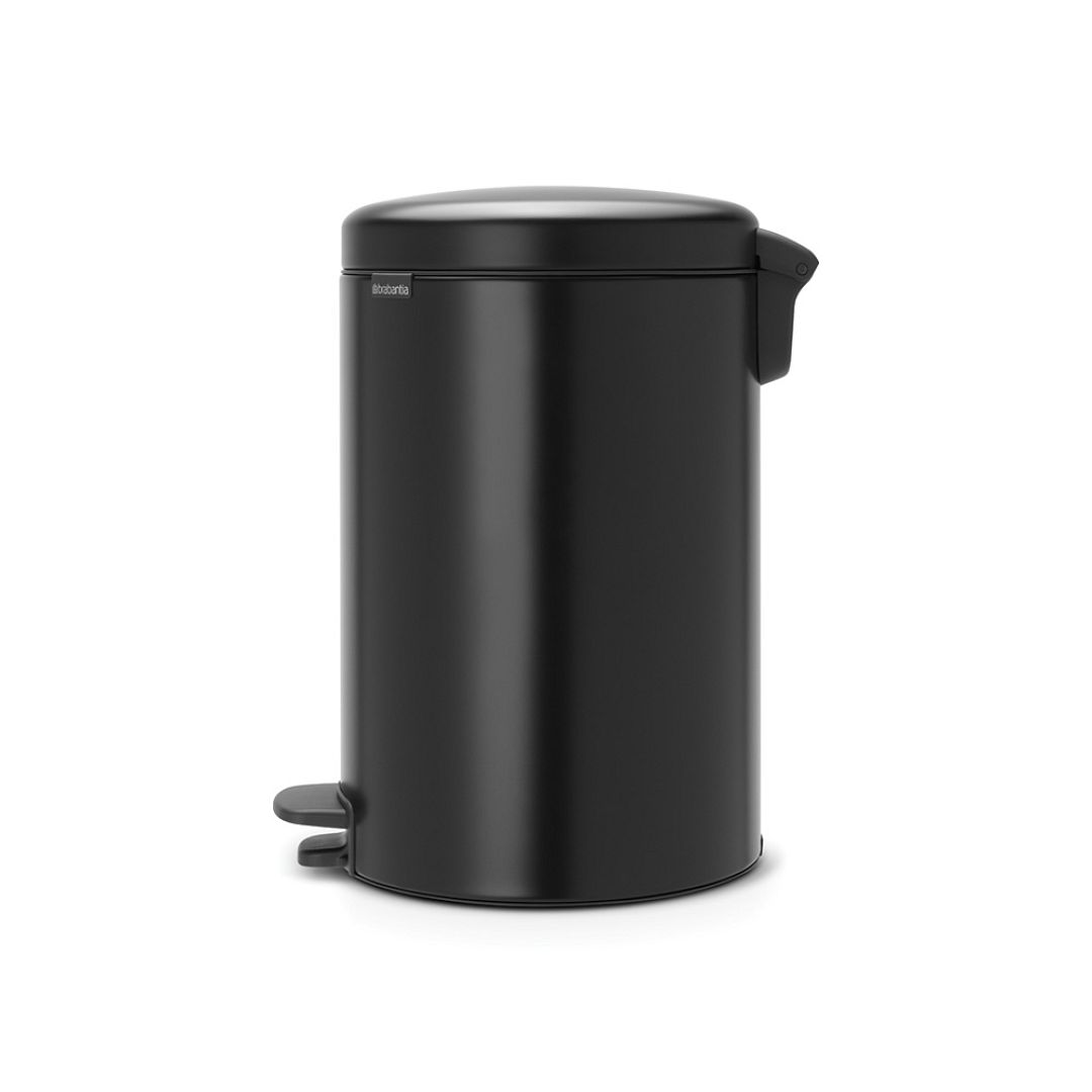 Pedal Bin newIcon, 20L Matt Black 8710755114106 Brabantia 1000x1000px 7 NR 7876