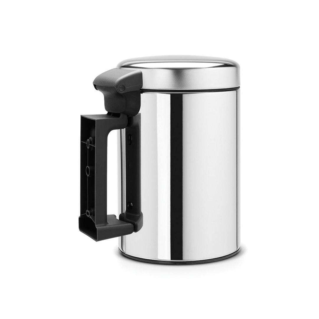 Wall mounted bin NewIcon, 3L Brilliant Steel 8710755115547 Brabantia 1000x1000px 7 NR 8226