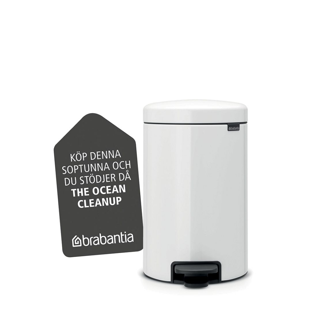 Pedal Bin newIcon, 12L White 8710755111969 Brabantia 1000x1000px 7 NR 9605